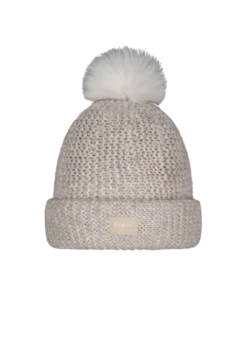 Meadew Beanie Mädchenhut mit Kunstpelz-Bommel