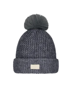 Meadew Beanie Mädchenhut mit Kunstpelz-Bommel