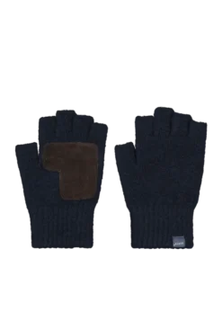 Moiray Fingerless Gloves Fingerlose Handschuhe mit Lederhandfläche