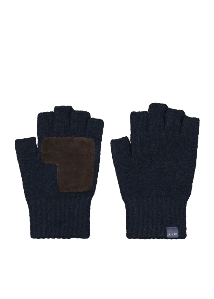 Moiray Fingerless Gloves Fingerlose Handschuhe mit Lederhandfläche