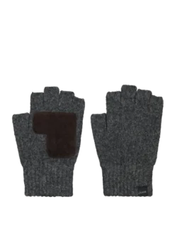 Moiray Fingerless Gloves Fingerlose Handschuhe mit Lederhandfläche