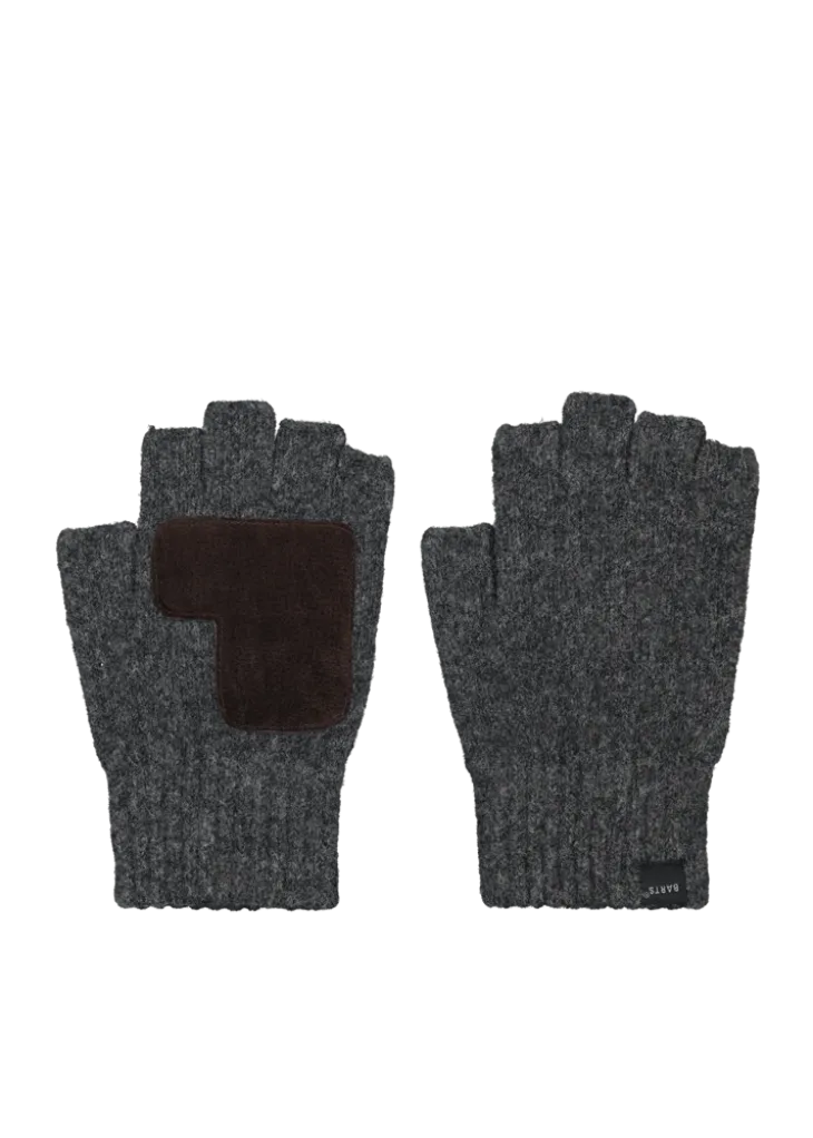 Moiray Fingerless Gloves Fingerlose Handschuhe mit Lederhandfläche