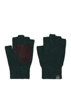 Moiray Fingerless Gloves Fingerlose Handschuhe mit Lederhandfläche