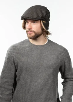Monzonite Cap Flache Kappe mit Ohrenklappen