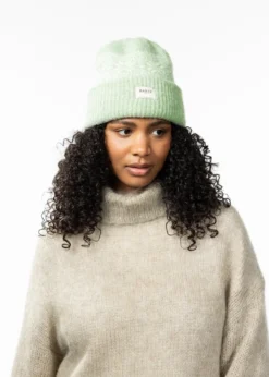 Negomba Beanie Damen Mütze mit Winterprint