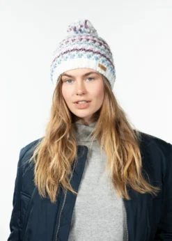 Nicole Beanie Bunte Bommelmütze für Damen