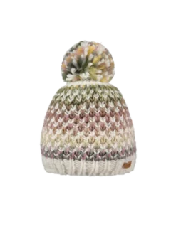Nicole Beanie Bunte Bommelmütze für Damen