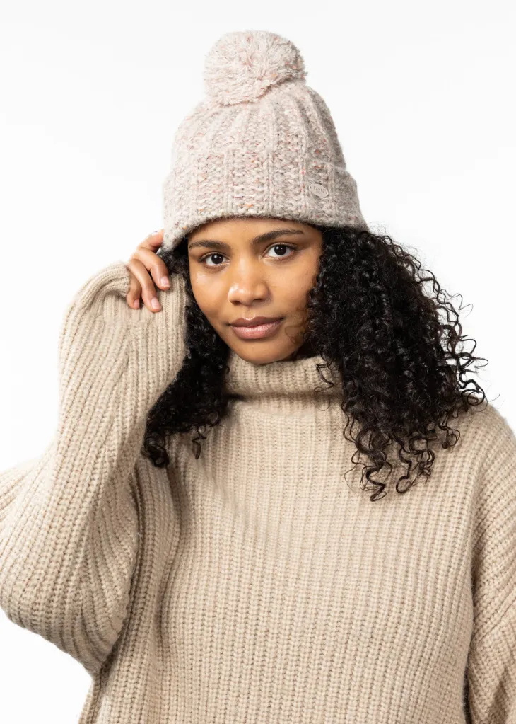 Pasque Beanie Damenhut mit Bommel