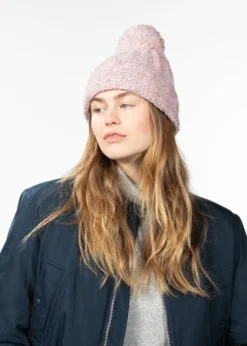 Pasque Beanie Damenhut mit Bommel