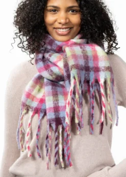 Plaity Scarf Bunt karierter Damenschal