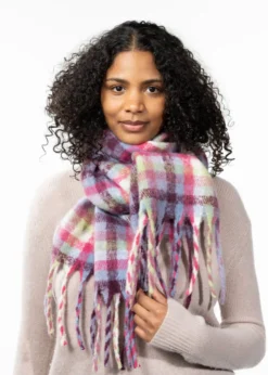 Plaity Scarf Bunt karierter Damenschal
