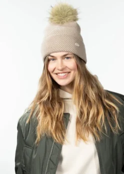 Rosamaria Beanie Damenhut mit Bommel