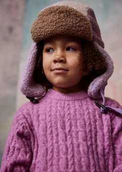 Shonite Bomber Kinder‑Bombermütze aus Teddy‑Fleece