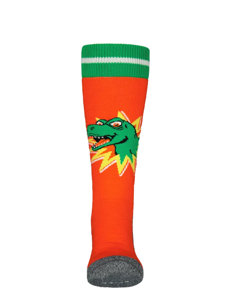 Skisock Dino Kids Kinder-Skisocken mit Merinowolle