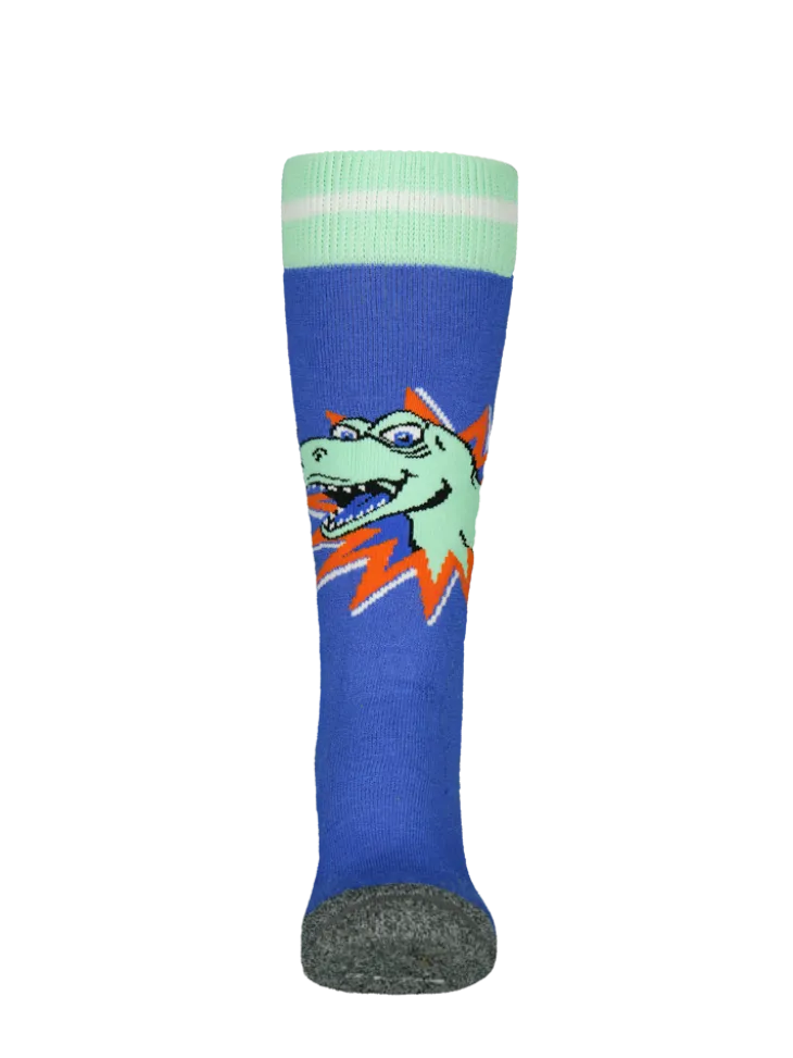 Skisock Dino Kids Kinder-Skisocken mit Merinowolle