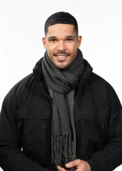 Soho Scarf Weicher Schal mit Fischgrätenmuster