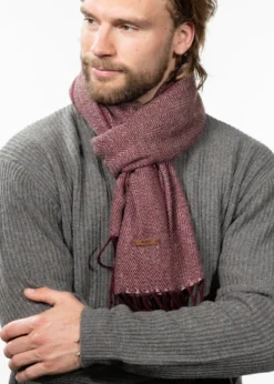 Soho Scarf Weicher Schal mit Fischgrätenmuster
