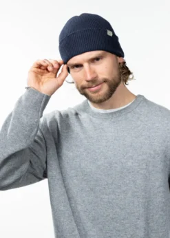 Stonel Beanie Feingestrickte Herrenmütze