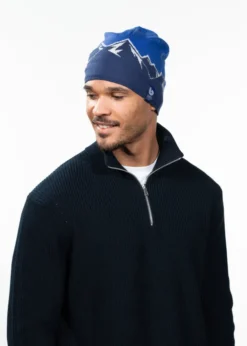Timberline Beanie Herrenmütze mit Bergmuster