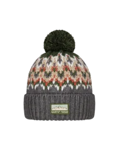 Tobles Beanie Kids Jungenmütze mit Pom und Winterprint