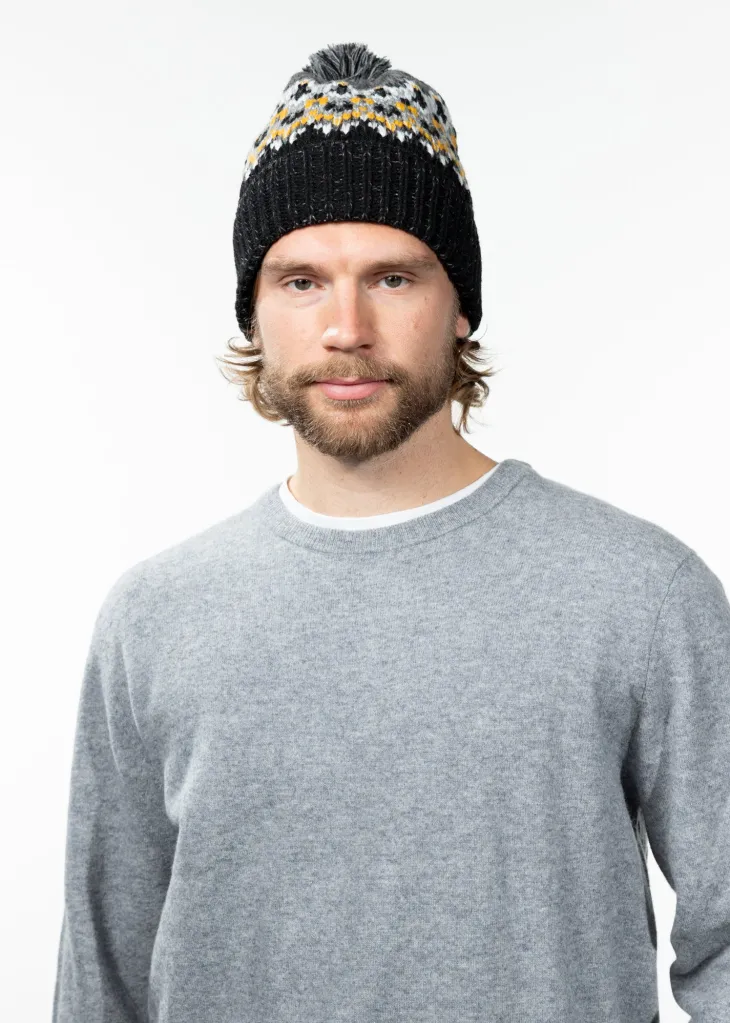 Tobles Beanie Wintermütze mit Bommel
