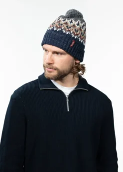 Tobles Beanie Wintermütze mit Bommel