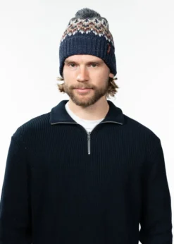 Tobles Beanie Wintermütze mit Bommel