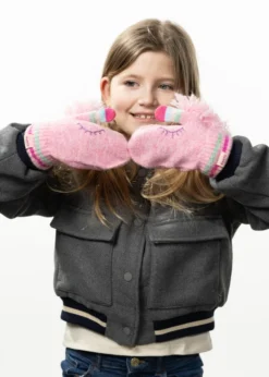 Unicorny Mitts Mädchenfäustlinge in Form eines Einhorns