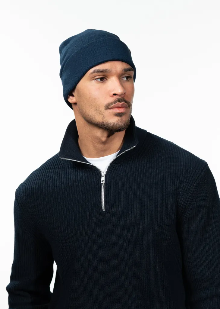 Willes Beanie Herrenmütze mit Umschlag