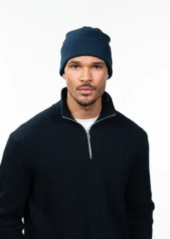 Willes Beanie Herrenmütze mit Umschlag