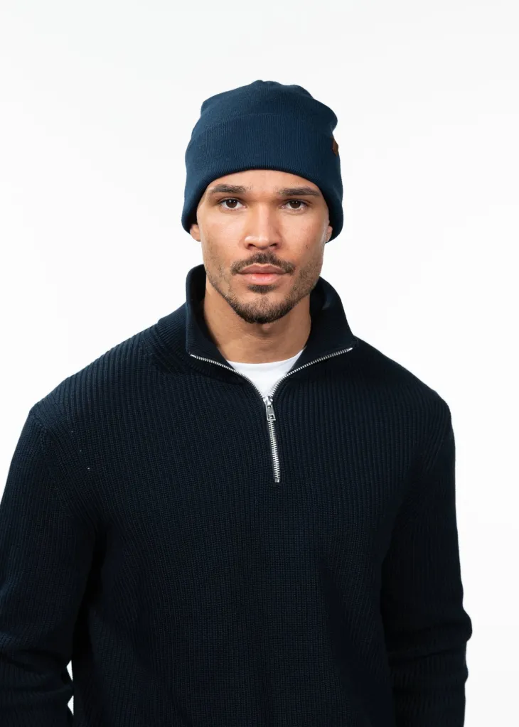 Willes Beanie Herrenmütze mit Umschlag