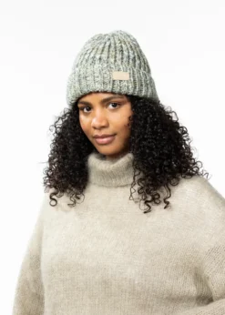 Williamina Beanie Melierte Mütze mit Futter