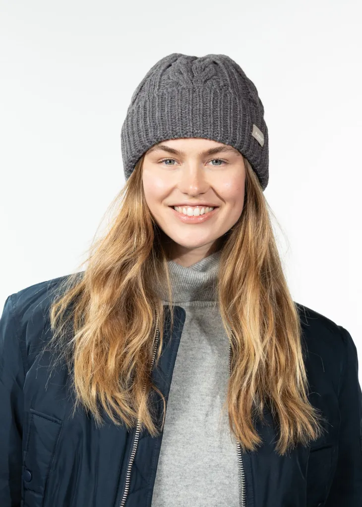 Zirani Beanie Zopfmuster-Strickmütze